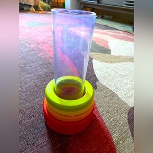 Lovevery Explorer Play (months 9 - 10) Clear Tube with Stacking Rings